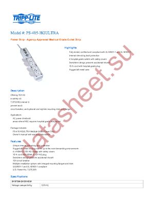 PS-415-HGULTRA datasheet  